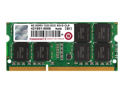 TRANSCEND 4GB DDR3L 1600MHz ECC-DIMM Vorderansicht