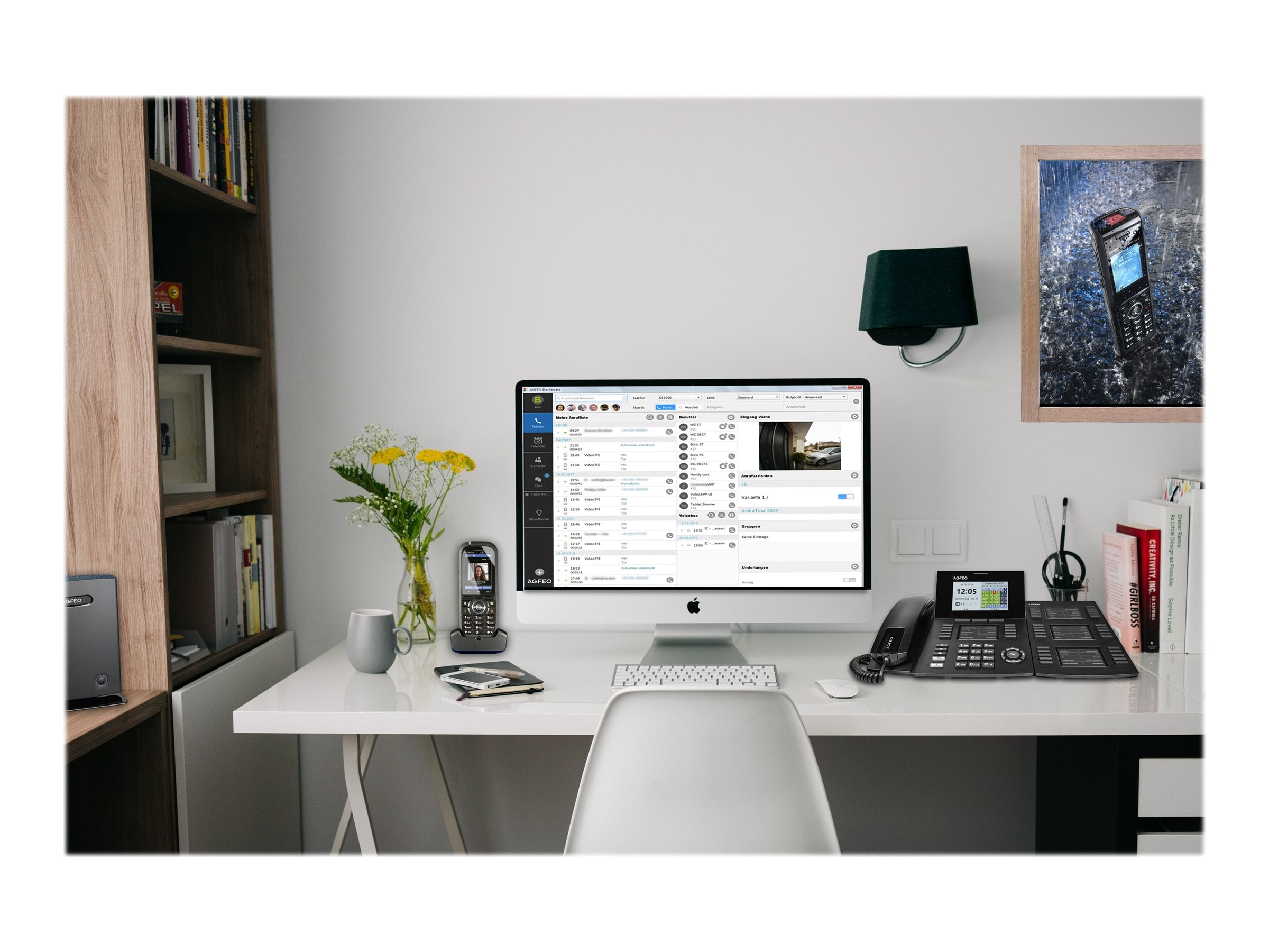 AGFEO DECT 70 IP schwarz Detailansicht