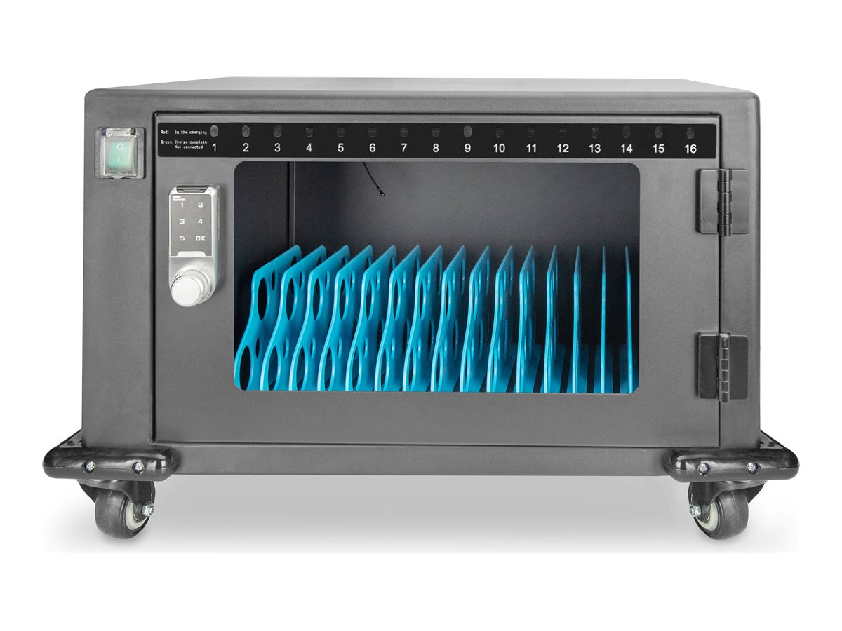 DIGITUS Charging trolley 35,56cm 14Zoll USB-C Vorderansicht