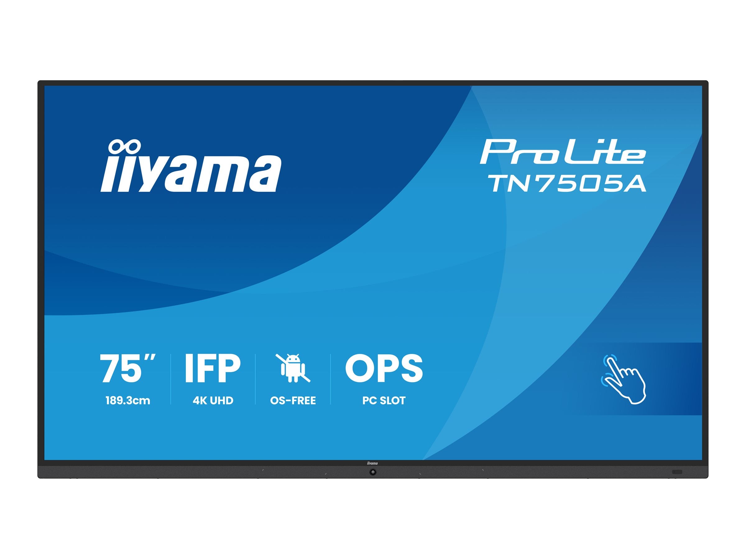 IIYAMA TN7505A-B1AG 75Zoll LCD-Display Vorderansicht