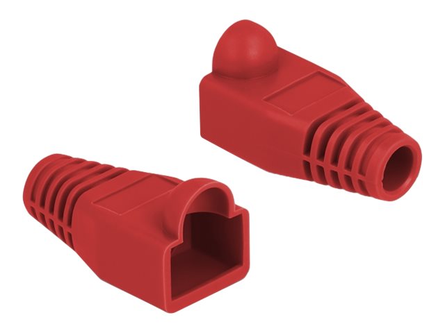 DELOCK Knickschutztülle für RJ45 Stecker rot - Verpackung