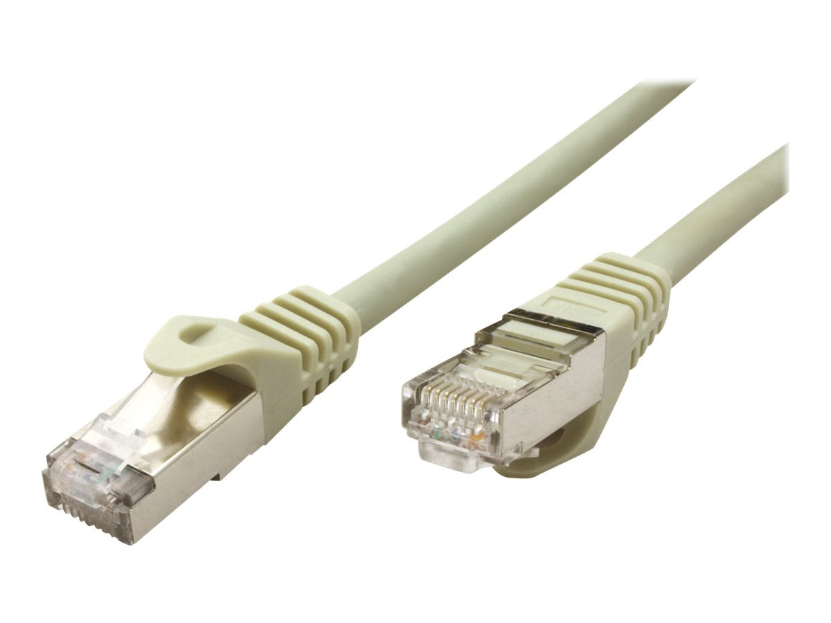 VALUE Patchkabel Kat.6A Class EA S/FTP PiMF Massivdraht LSOH grau 20m - Vorderansicht