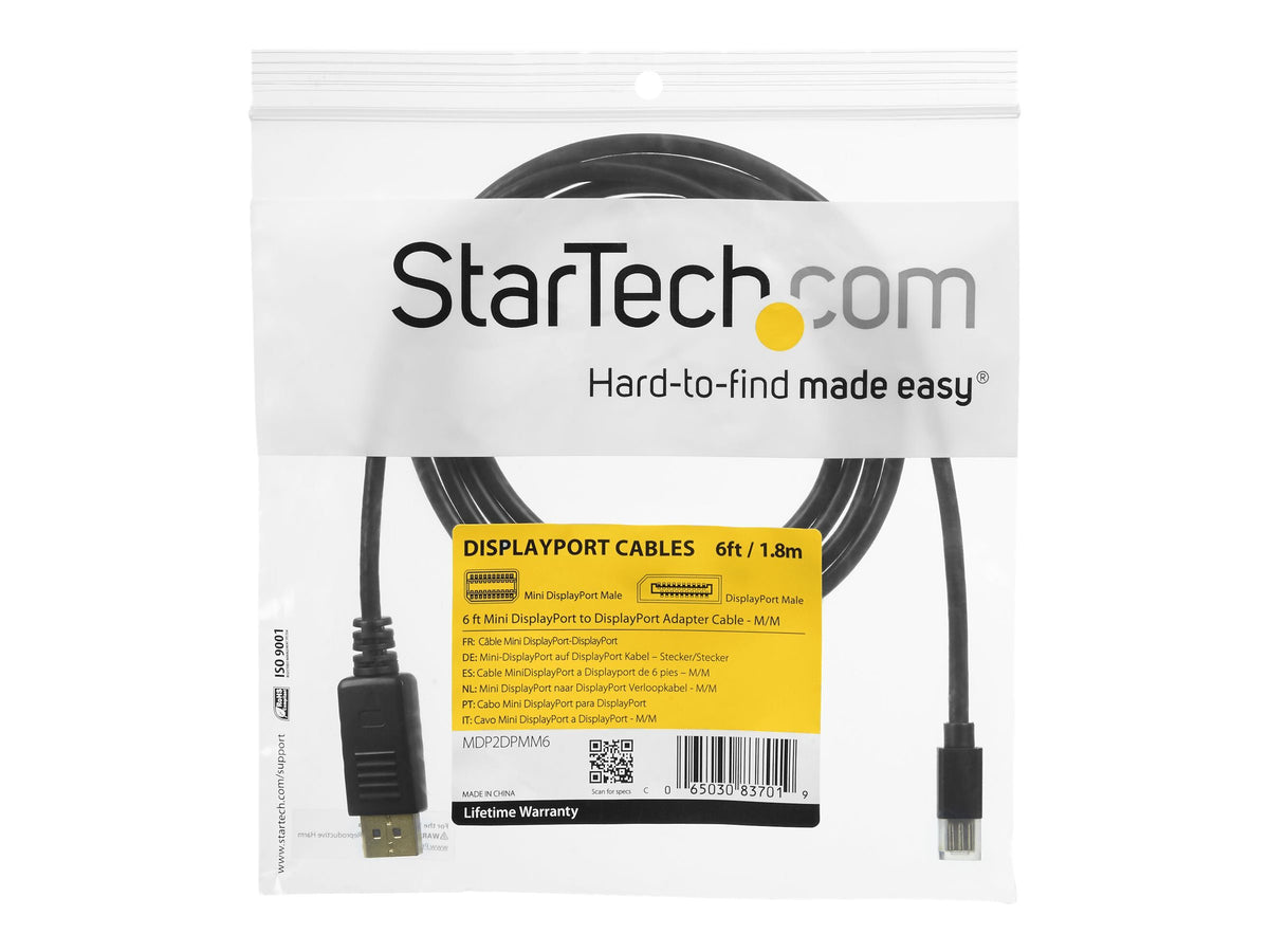 STARTECH.COM Mini DisplayPort to DisplayPort Adapter Cable Vorderansicht