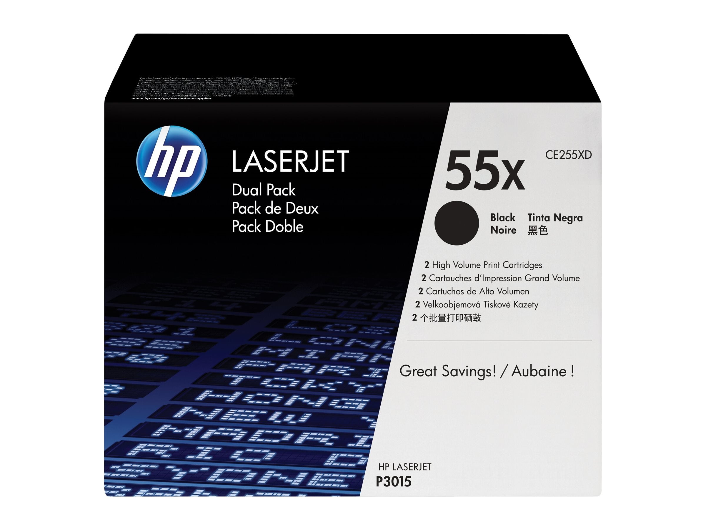 HP CE255XD Tonerpatrone im Einsatz