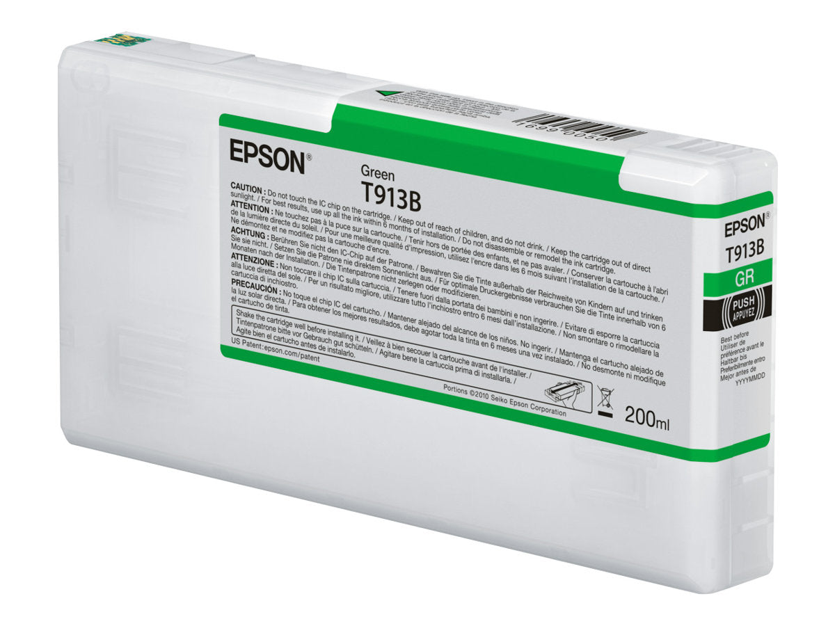 EPSON T913B Green Ink Cartridge 200ml Vorderansicht