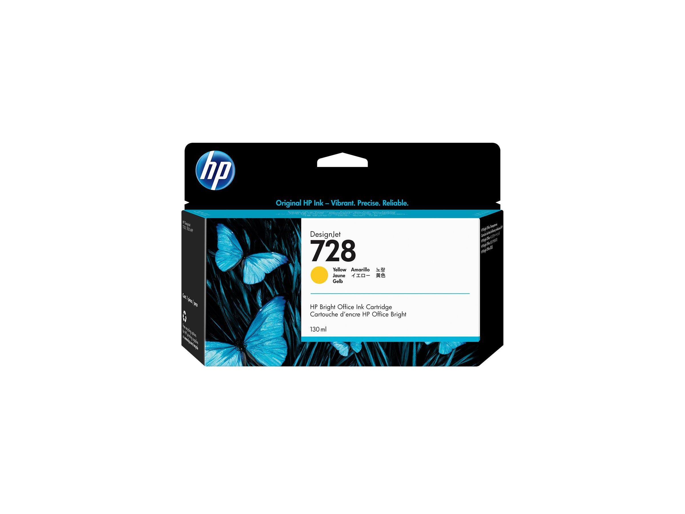 HP 728 130-ml Gelb Tintenpatrone Verpackung