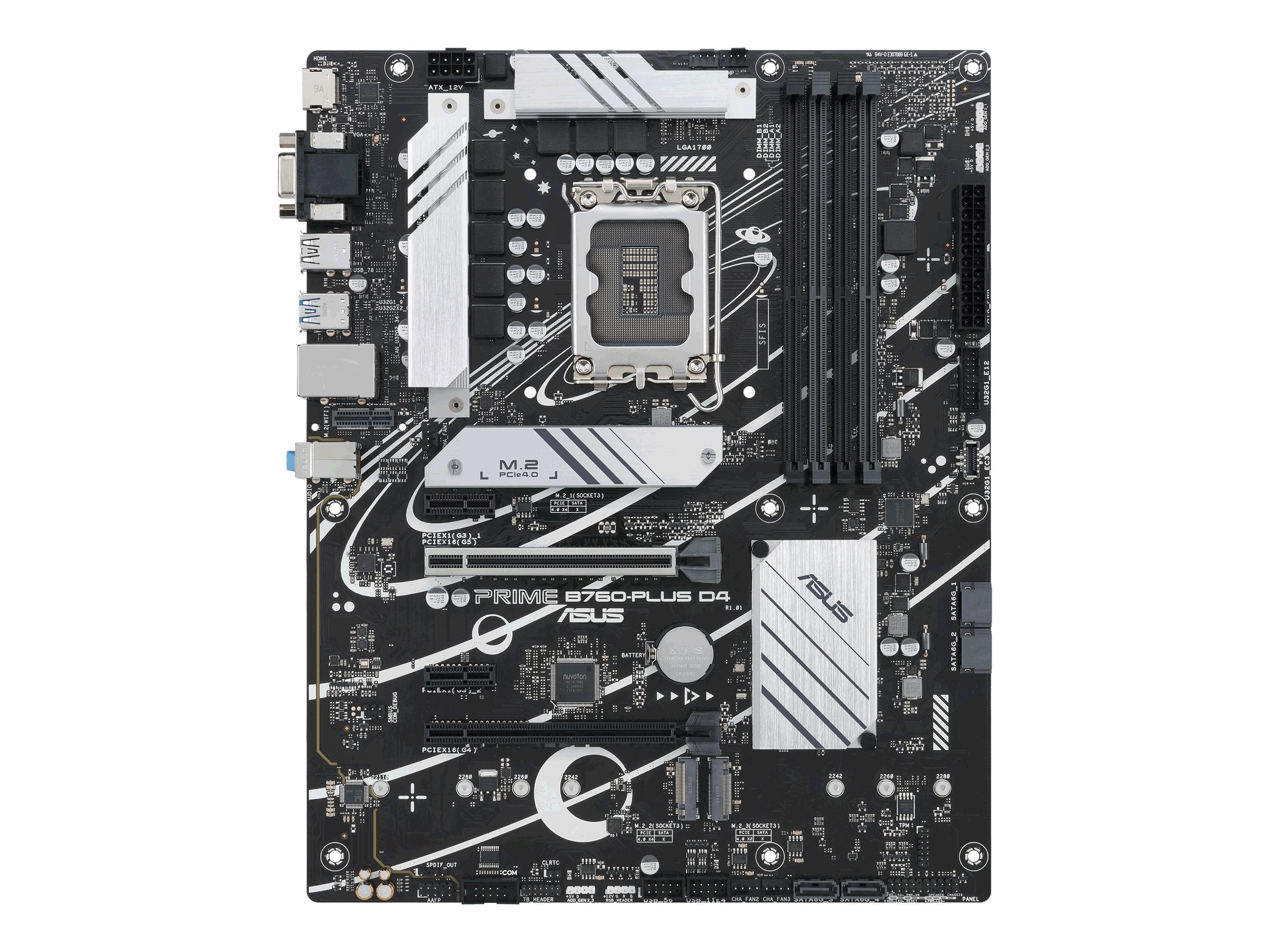 ASUS PRIME B760-PLUS D4 Motherboard Vorderansicht