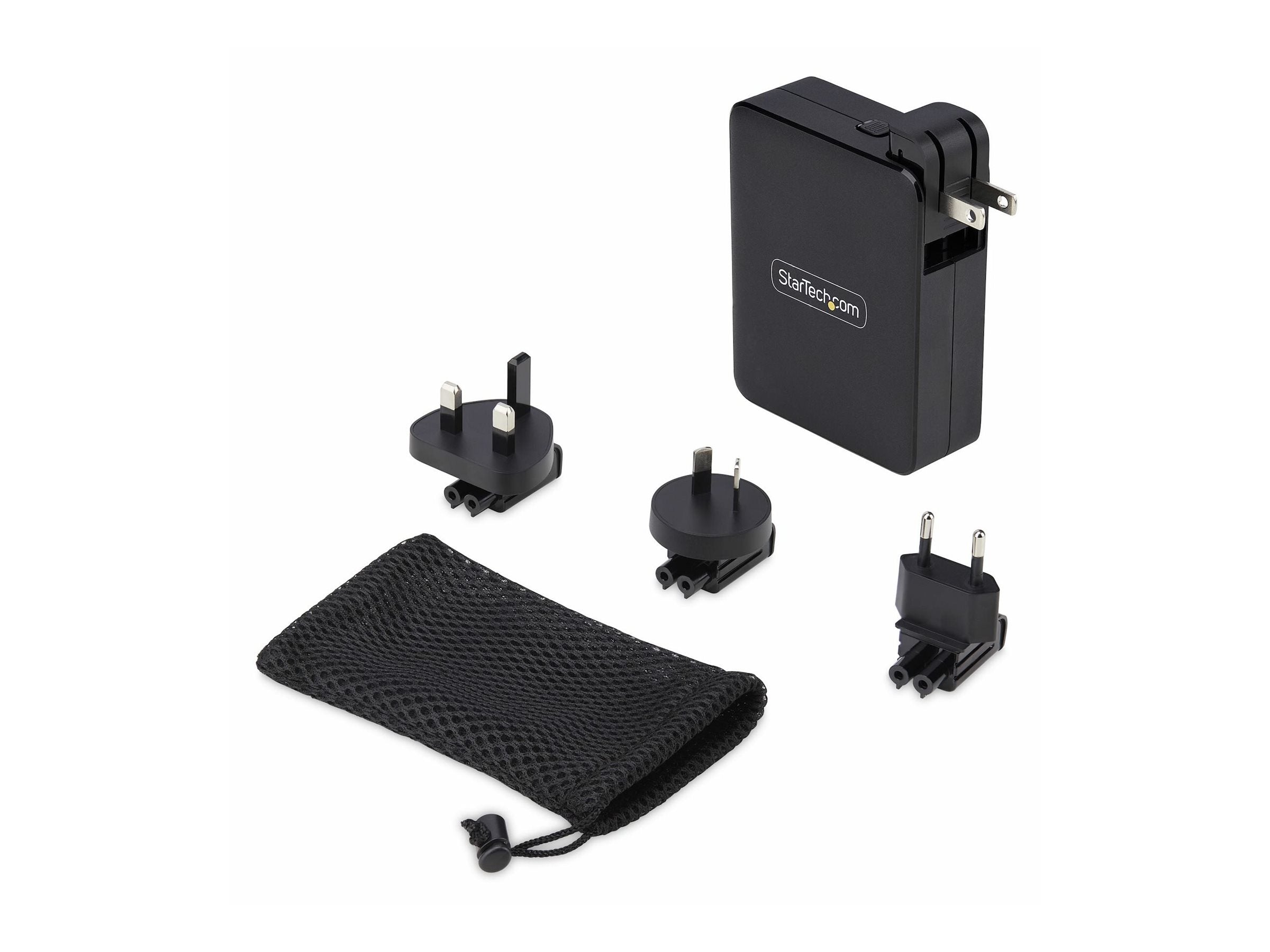 STARTECH.COM 140W USB-C-Wandladegerät 3x USB-C/1x USB-A PD 3.1 Internationaler GaN-Ladegerät fur MacBook/Dell XPS/Inspiron