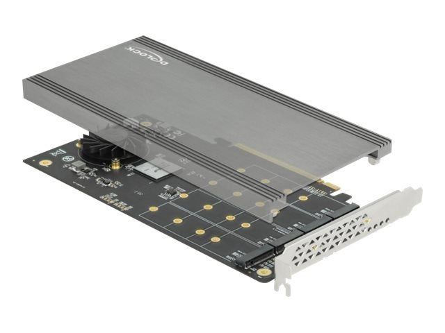 DELOCK PCI Express x16 Karte zu 4 x intern NVMe M.2 Key M - Vorderansicht