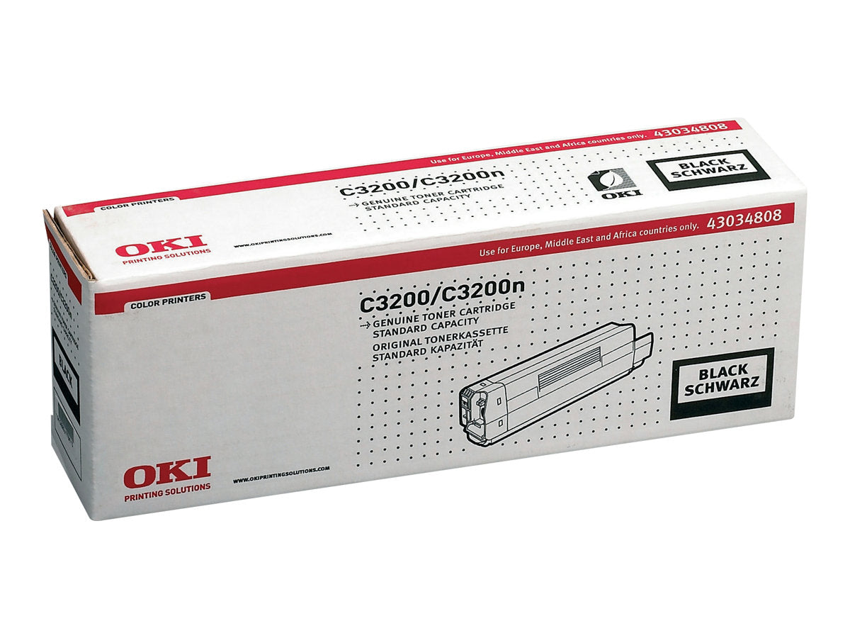 OKI C3200 Toner schwarz Vorderansicht