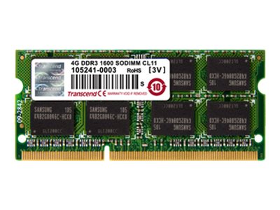 TRANSCEND 4GB DDR3L 1600 SO-DIMM Vorderansicht