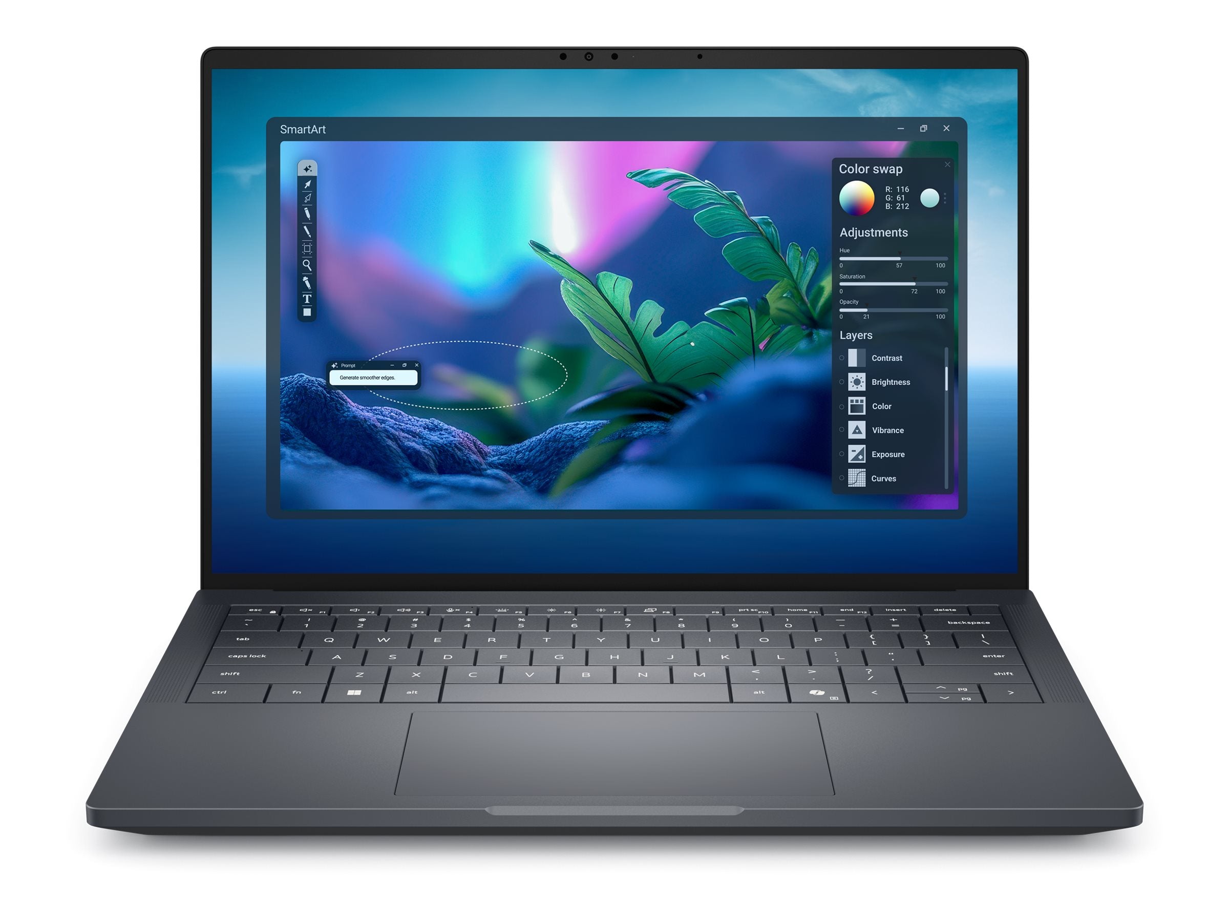 DELL Pro Max Premium 14 MA14250 Notebook Vorderansicht
