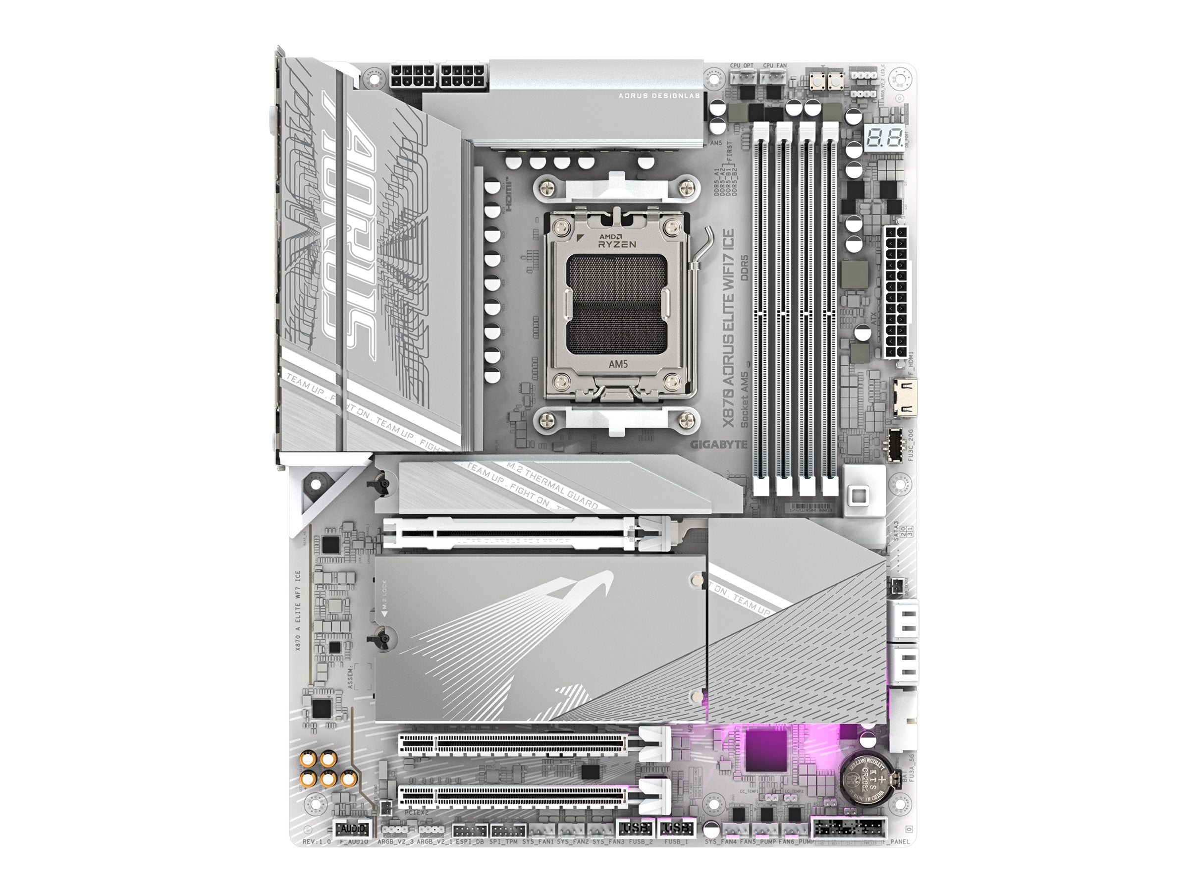GIGABYTE X870 A ELITE WF7 ICE AM5 4xDDR5 ATX 2xHDMI USB WIFI MB