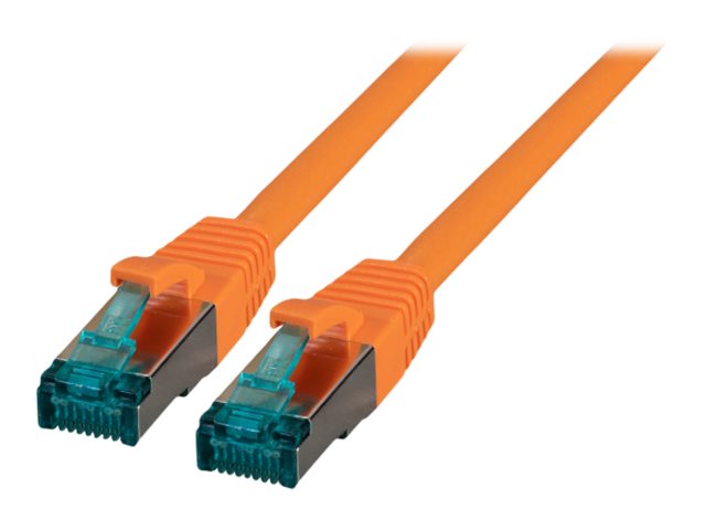 EFB RJ45 Patchkabel S/FTP Cat6A LSZH Orange 1m - Vorderansicht