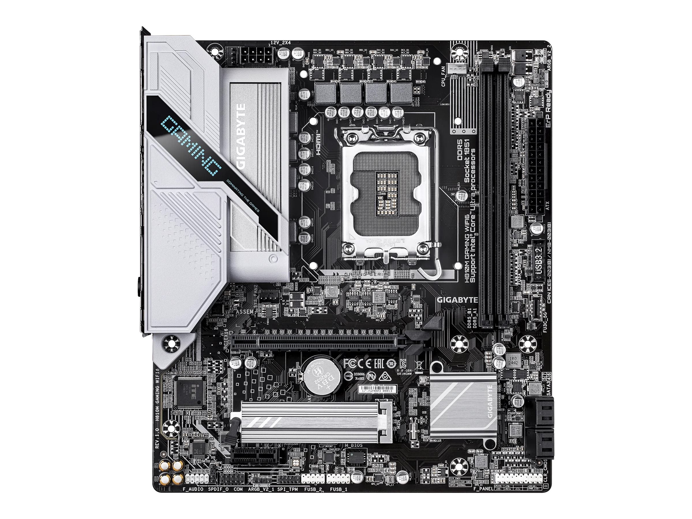 GIGABYTE H810M GAMING WIFI6 Motherboard Vorderansicht