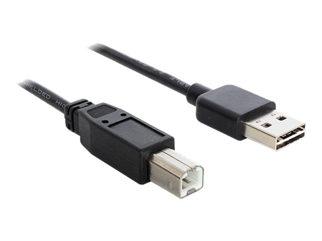 DELOCK Kabel EASY USB 2.0-A > B Stecker/Stecker 3 m - Vorderansicht