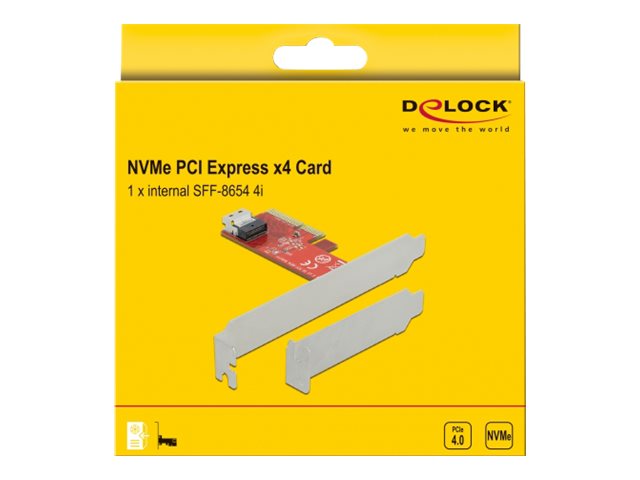 DELOCK PCI Express x4 Karte Rückansicht