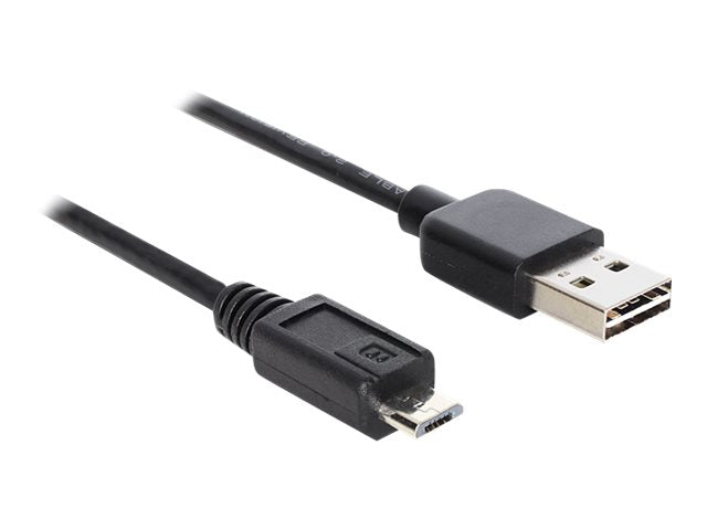 DELOCK Kabel EASY USB 2.0-A > Micro-B Stecker/Stecker 5 m - Vorderansicht
