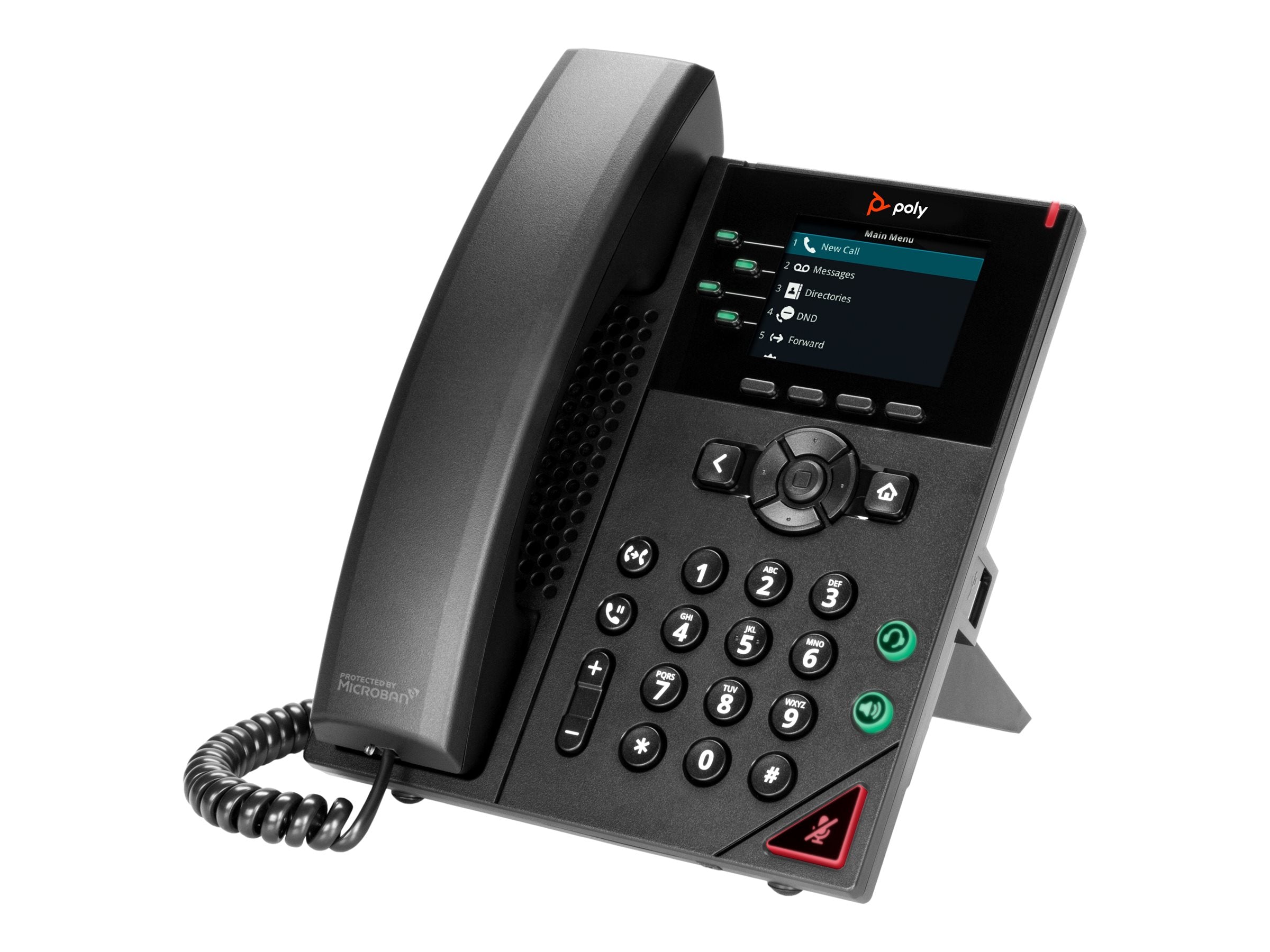 HP Poly OBi VVX 250 VoIP-Telefon Vorderansicht