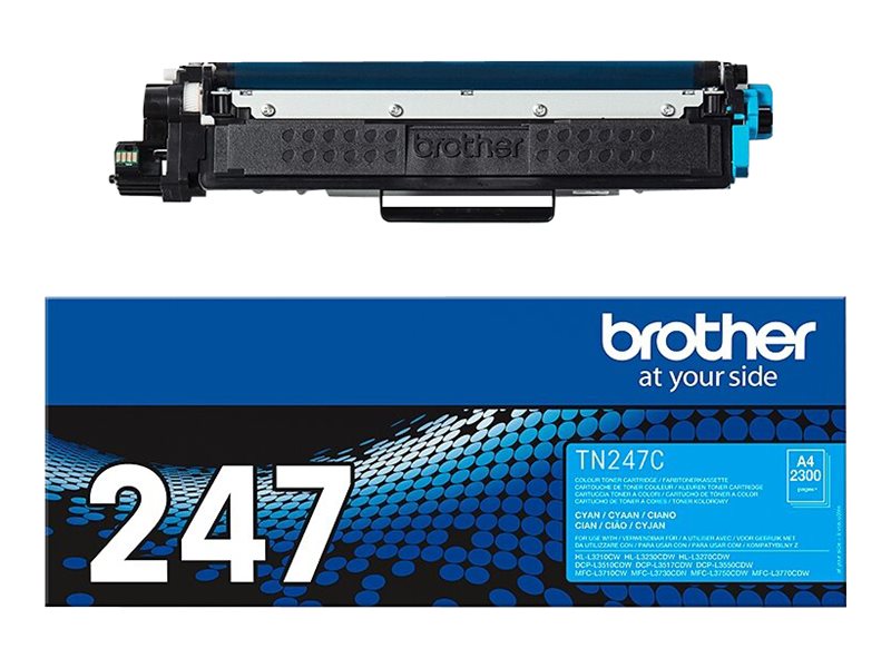 BROTHER Cyan high yield toner TN247C Seitenansicht