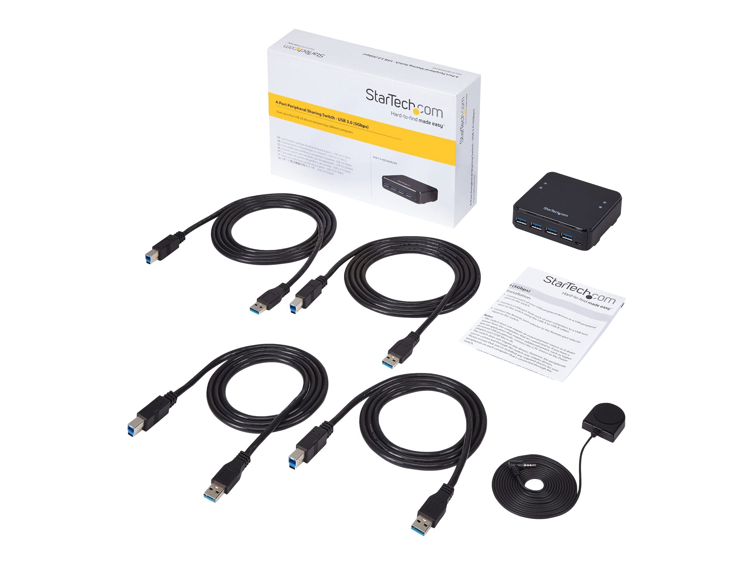 STARTECH.COM USB 3.0 Sharing Switch 4x4 Vorderansicht