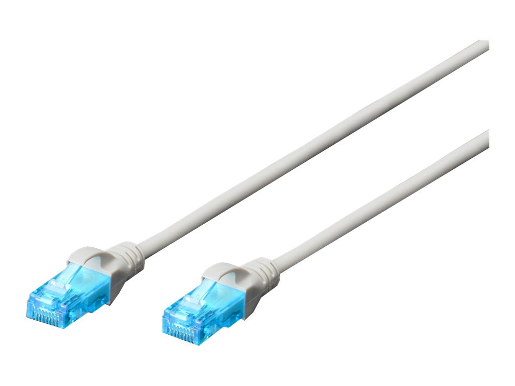 DIGITUS CAT 5e U-UTP Patchkabel 5m weiß - Vorderansicht