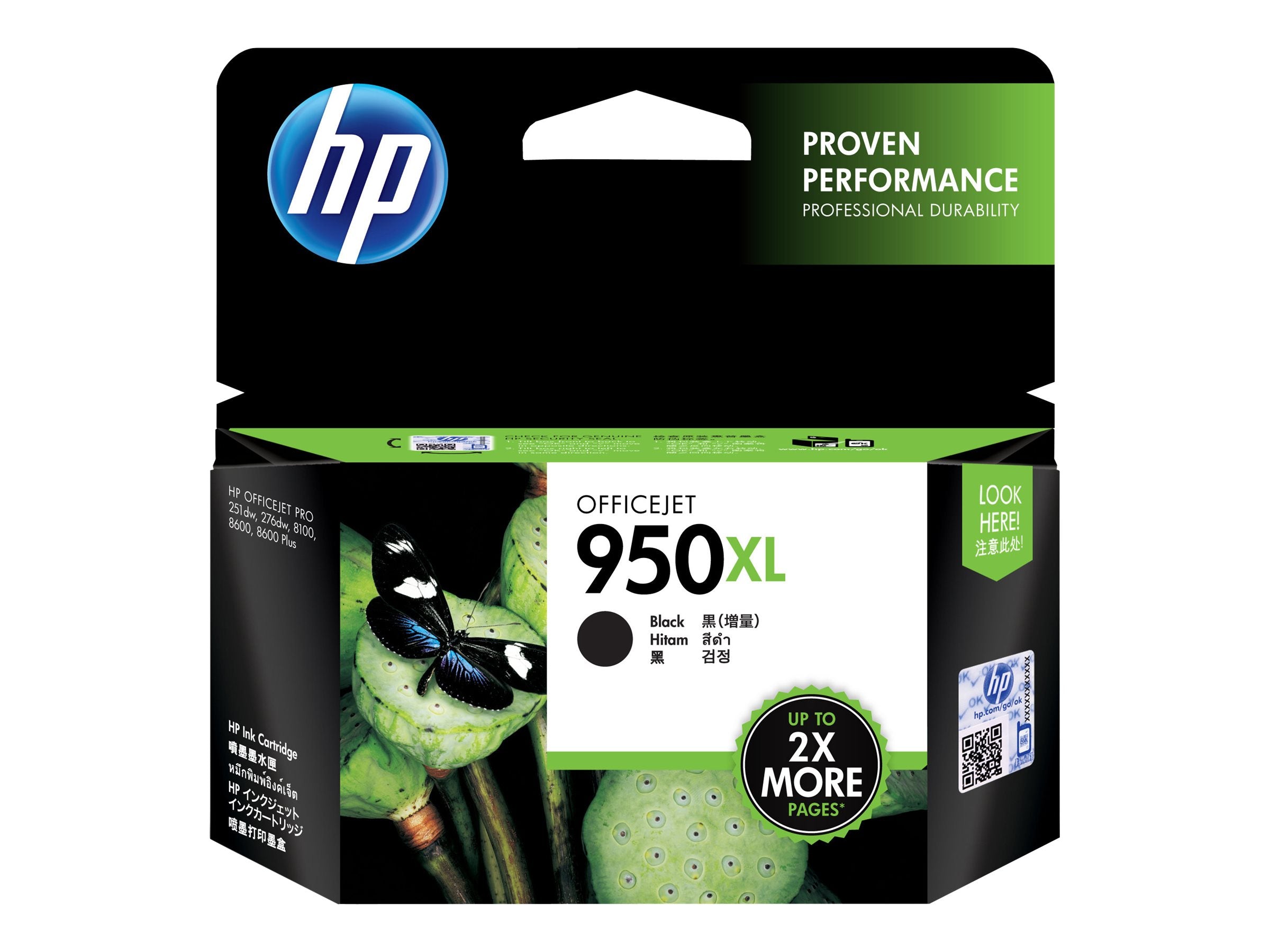 HP 950XL original Tintenpatrone Vorderansicht