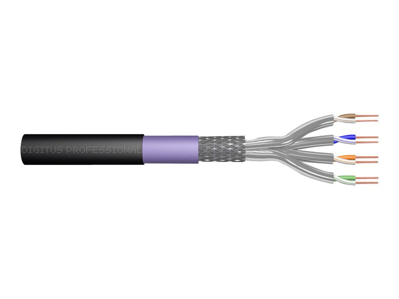 DIGITUS CAT 7 S-FTP Roh-Installationskabel 100 m - Vorderansicht