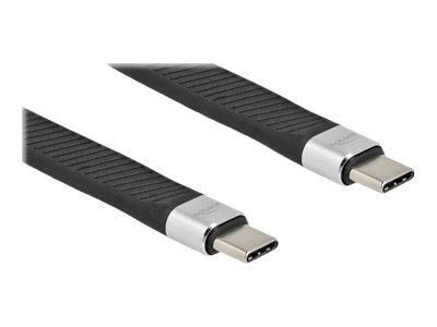 DELOCK USB 3.2 Gen 2 FPC Flachbandkabel USB Type-C zu USB Type-C 13cm - Vorderansicht