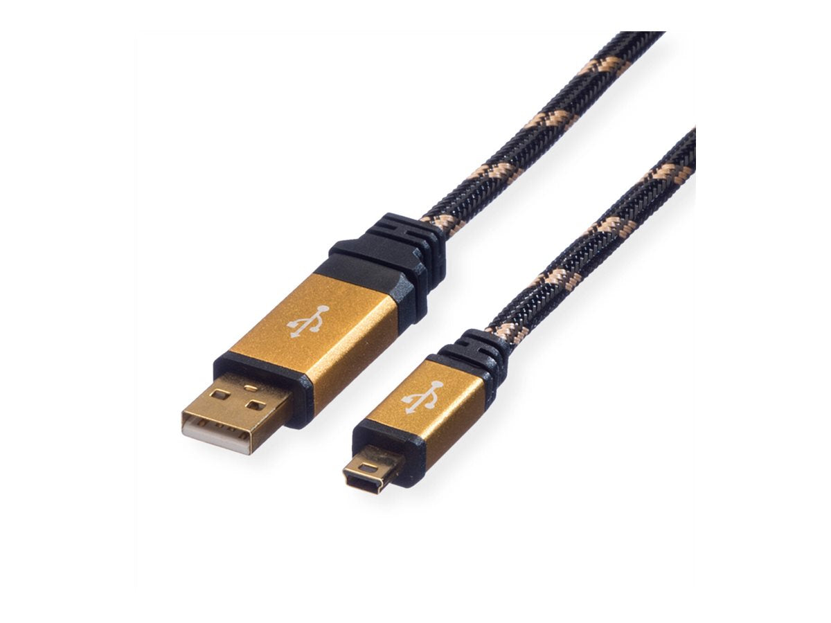 ROLINE GOLD USB2.0 Kb A-5pMini ST/ST 3m Detailansicht