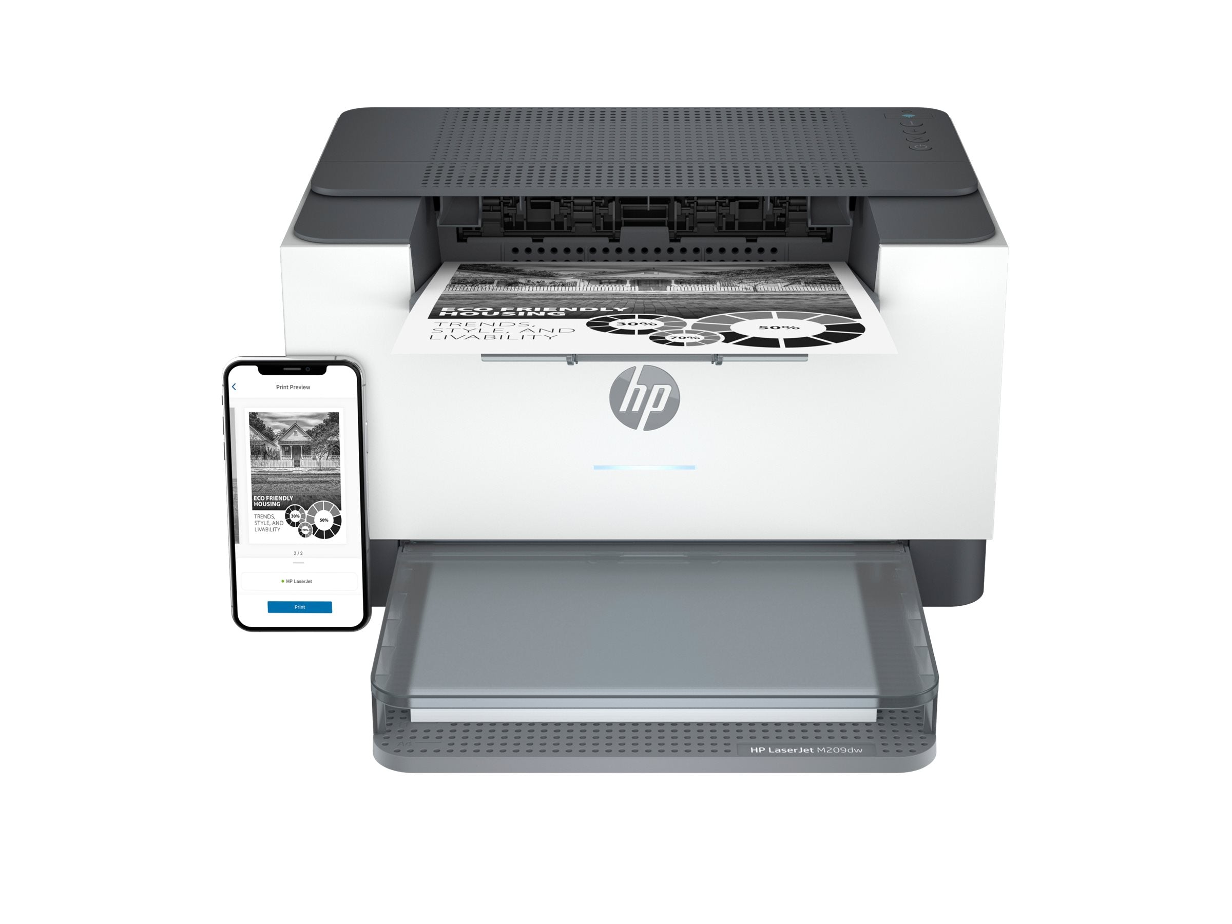 HP LaserJet M209dw Drucker Vorderansicht