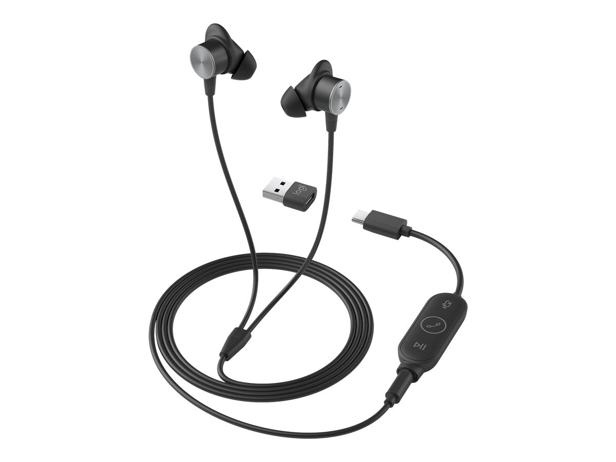 LOGITECH Zone Wired Earbuds UC - GRAPHITE - EMEA Nutzungsszenario