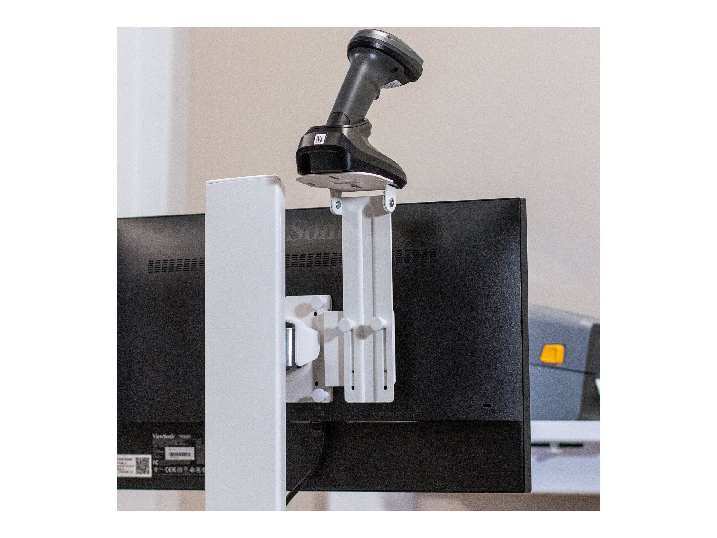 Seitenansicht des ERGOTRON Top-Mount Scanner Holders
