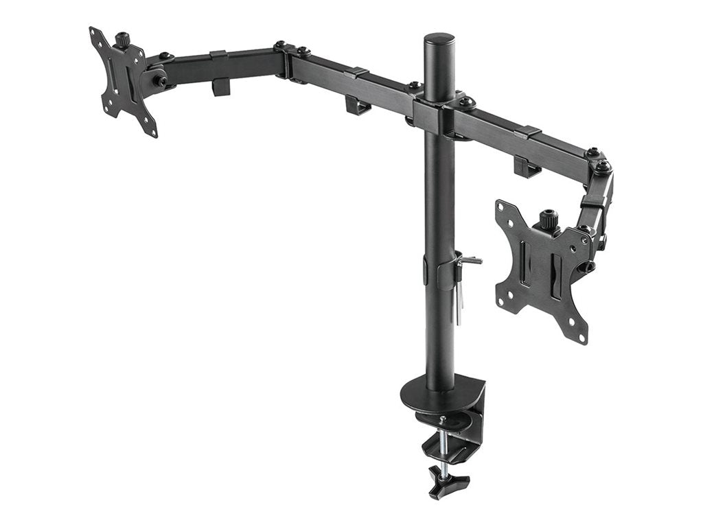 NEOMOUNTS Monitor Dual-Desk Mount Tischhalterung FPMA-D550DBLACK Montageansicht