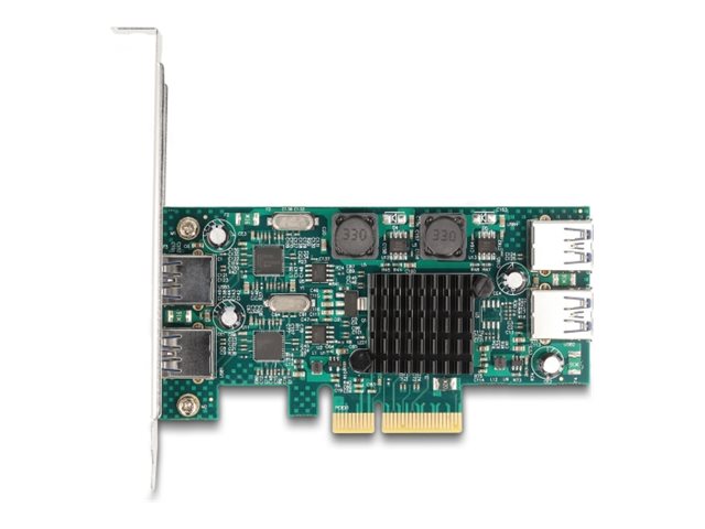 DELOCK PCI Express x4 Karte Vorderansicht