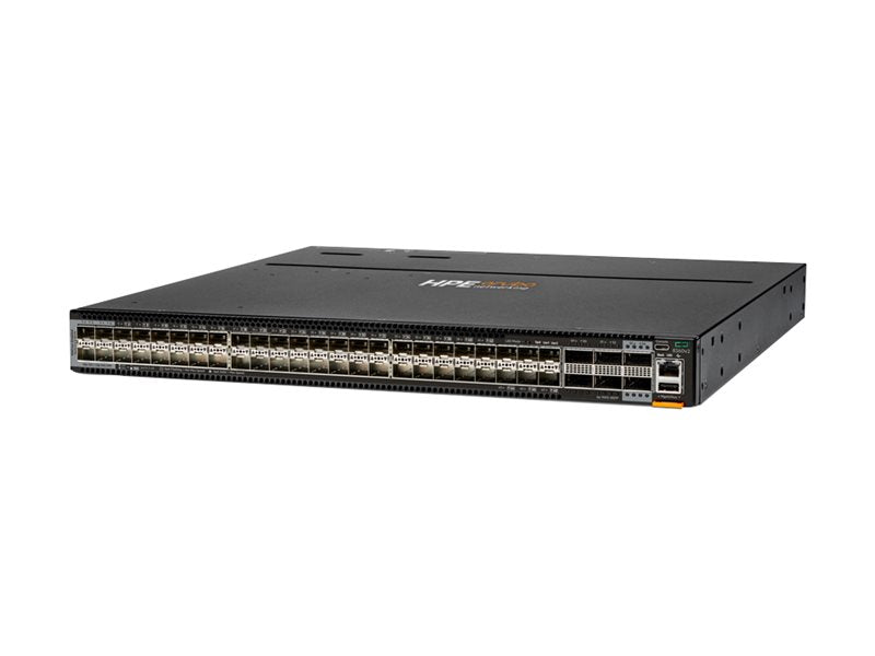 HPE Aruba 8360-48Y6C v2 Switch 48x 25G SFP/SFP+/SFP28 4x MACsec 6x 100G QSFP+/QSFP28 2x MACsec 1U Without PSUs and Fan Trays