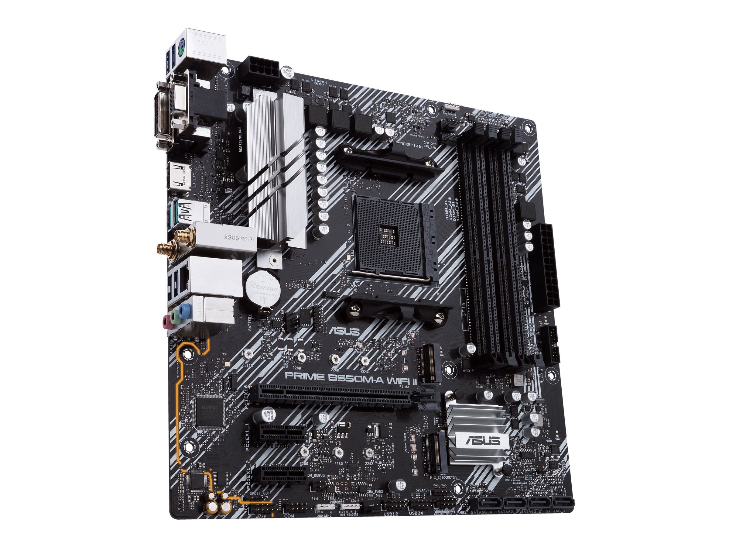 ASUS PRIME B550M-A WIFI II Vorderansicht