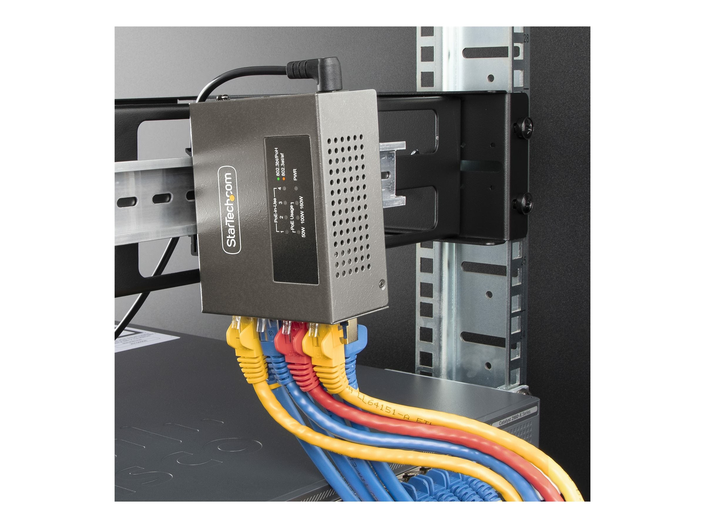 STARTECH.COM 4-Port Multi-Gigabit PoE++ Injector Vorderansicht