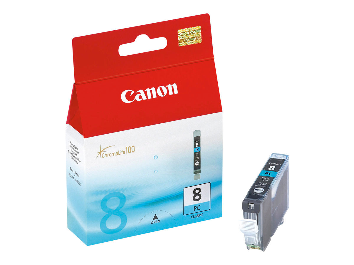 CANON CLI-8PC Tinte foto cyan Standardkapazität Vorderansicht