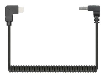 MANHATTAN Spiralkabel USB-A auf USB-C Ladekabel im Einsatz