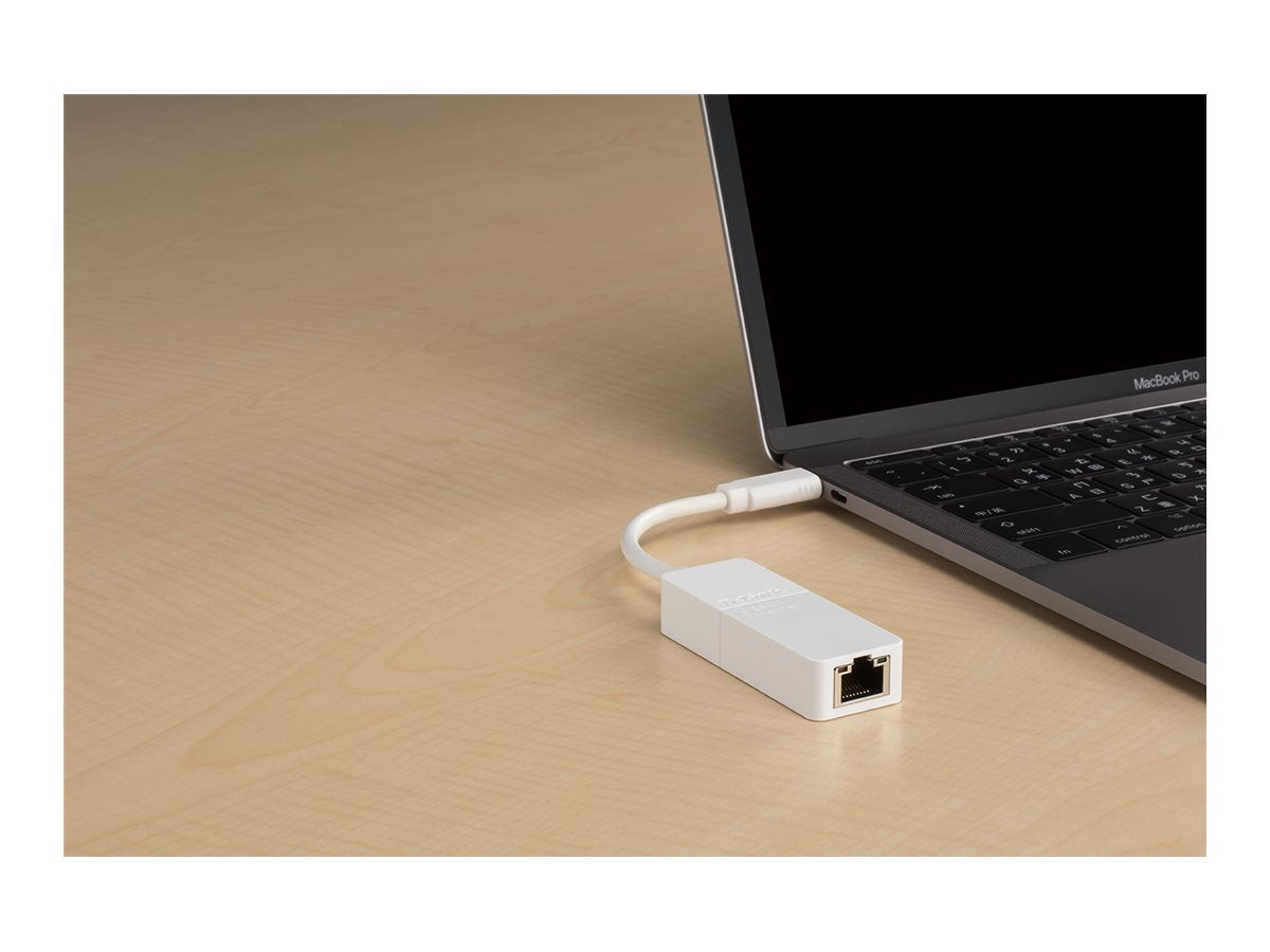 D-LINK DUB-E130 USB-C Gigabit Ethernet Adapter Vorderansicht