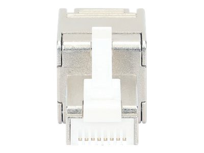 INTELLINET Cat6a 10G RJ45-Feldstecker geschirmt auf einem Tisch