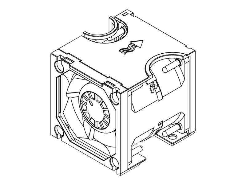 LENOVO ISG ThinkSystem V3 2U Performance Fan Option Kit - Vorderansicht