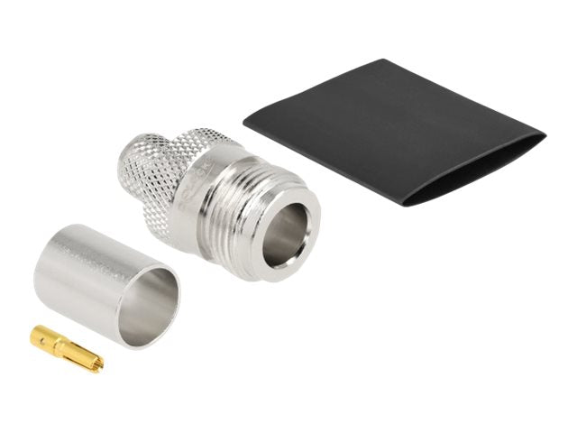 DELOCK N Buchse zum Crimpen LMR 400 - Vorderansicht