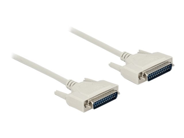 DELOCK Serielles Kabel D-Sub 25 Stecker zu Stecker 0,5m - Vorderansicht