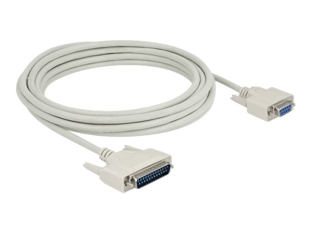 DELOCK Serielles Kabel D-Sub 25 Stecker zu D-Sub 9 Buchse 5m - Vorderansicht