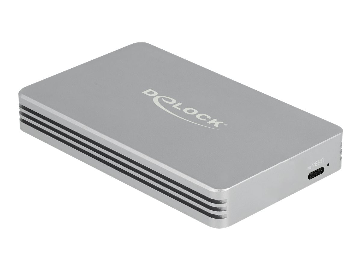 DELOCK USB4 Gehäuse für 1 x M.2 NVMe SSD - Vorderansicht