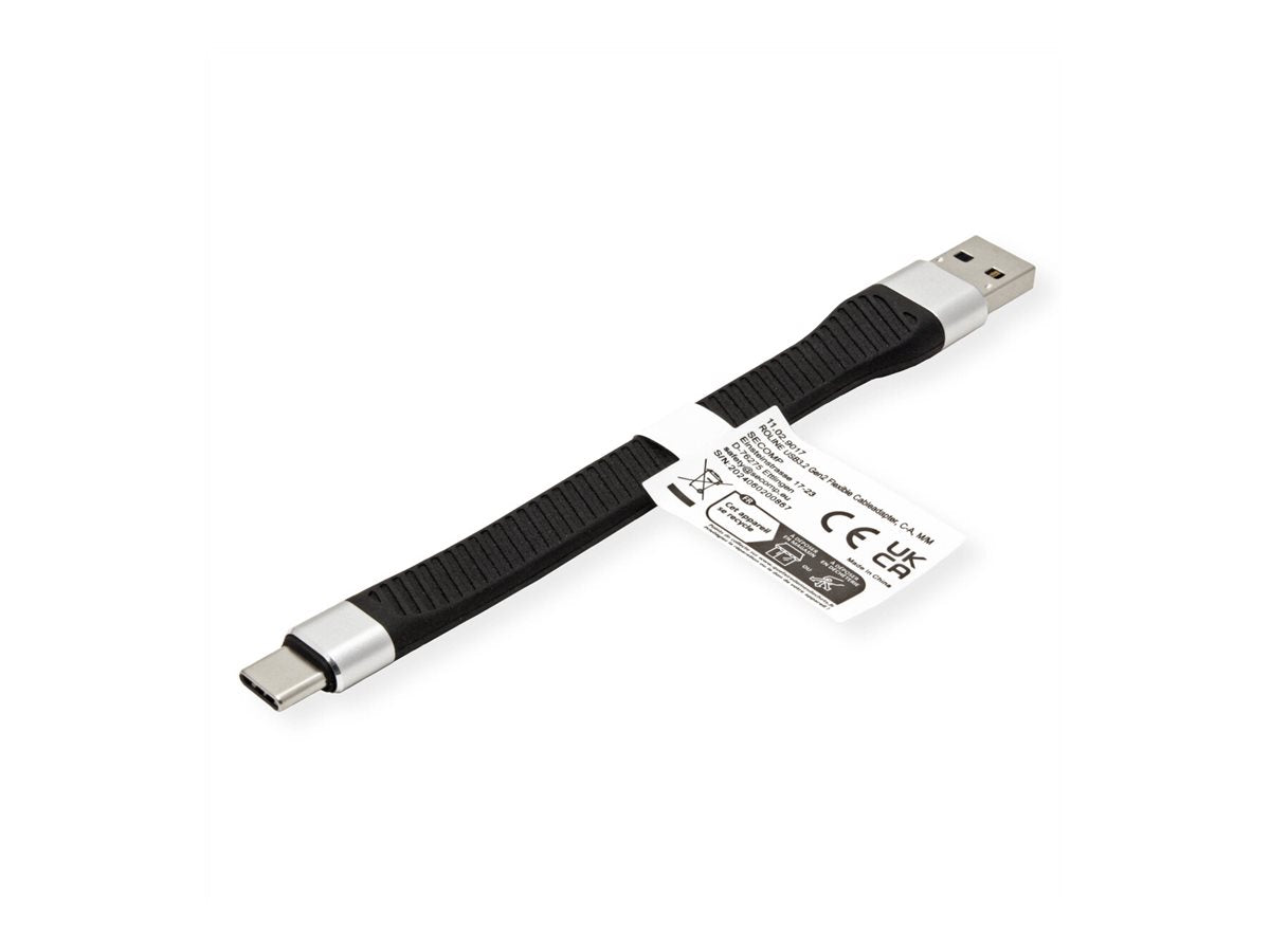ROLINE USB 3.2 Gen 2 Silikonkabel C-A ST/ST 10Gbit/s Verpackung