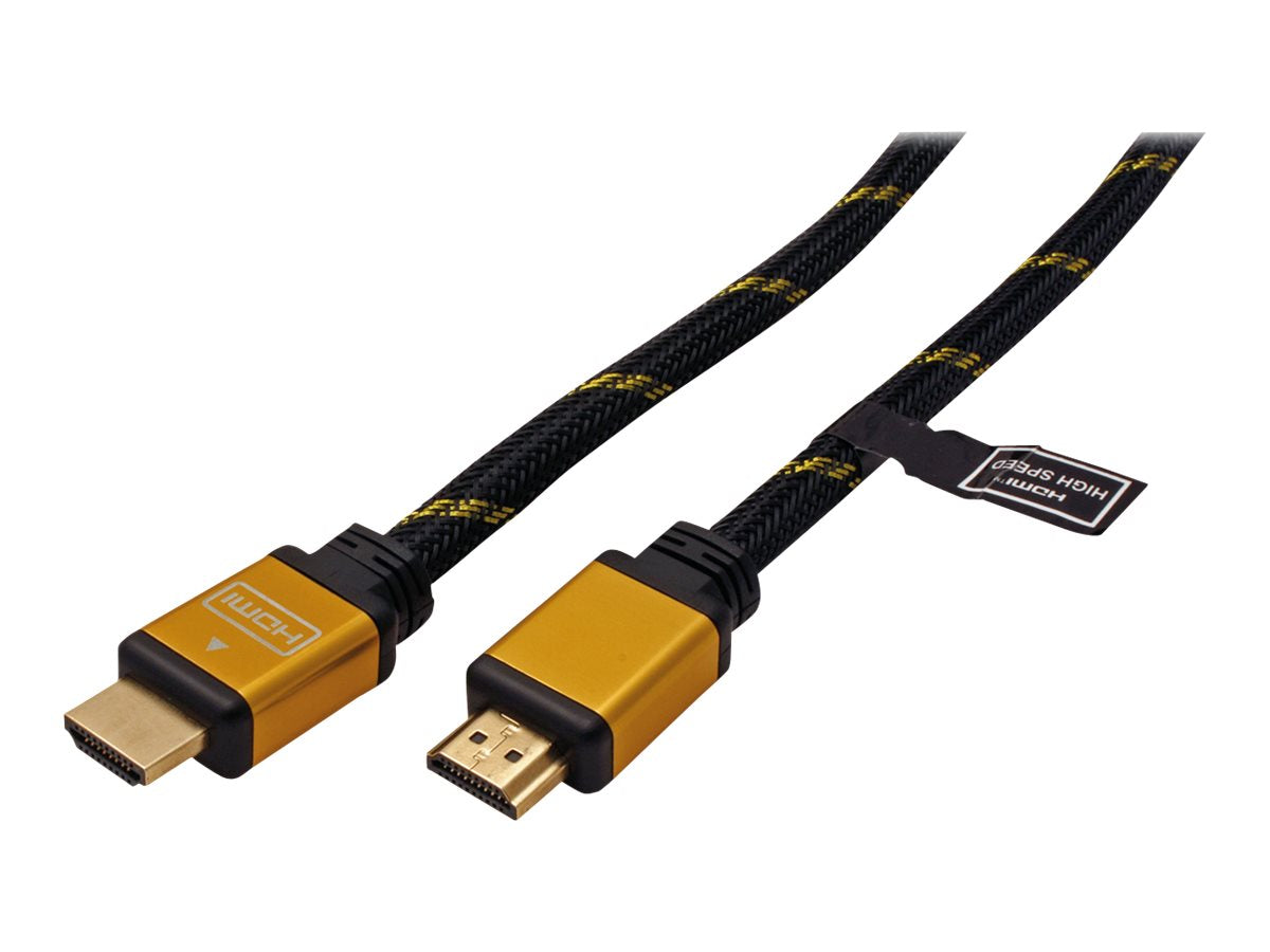 ROLINE GOLD HDMI High Speed Kabel ST-ST 1m - Detailansicht