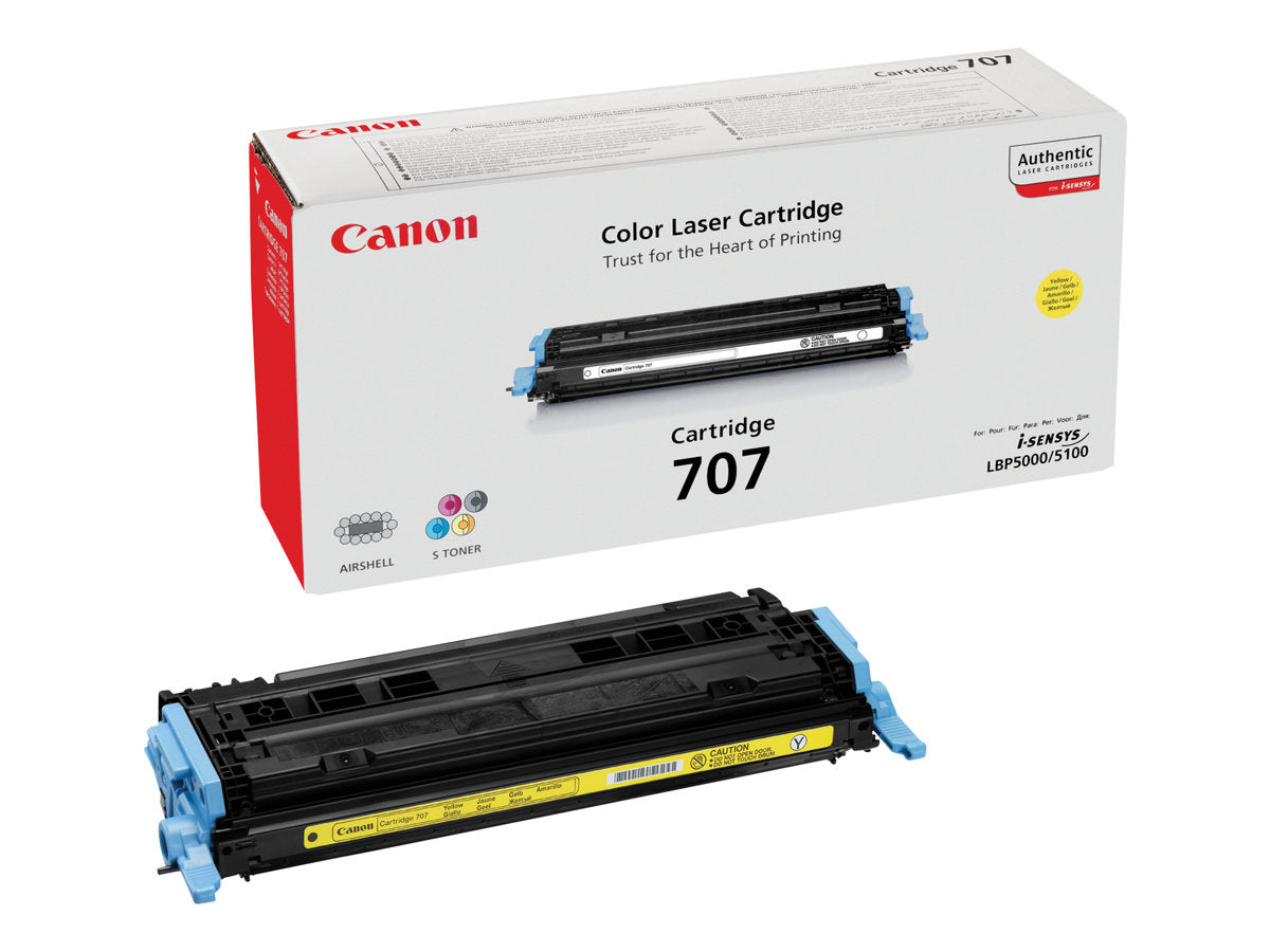 CANON 707 Toner gelb Standardkapazität Vorderansicht